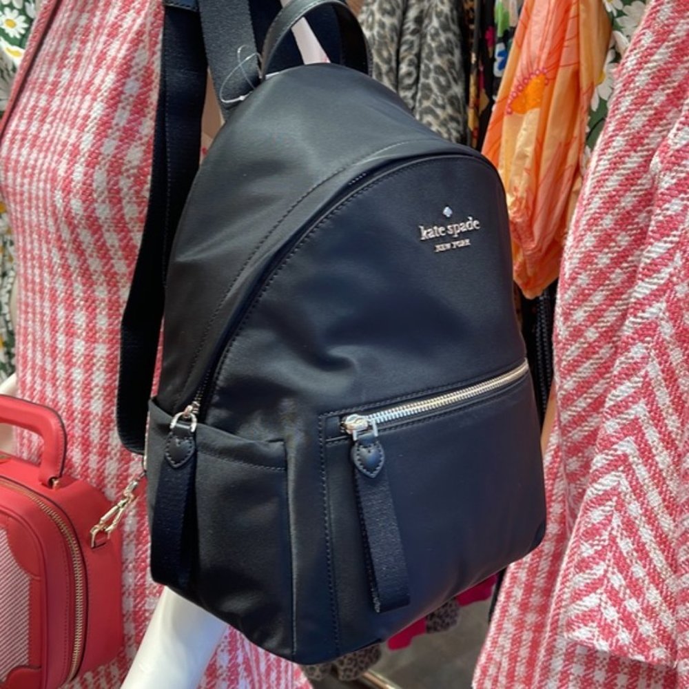 Kate Spade Chelsea Medium Backpack Black - Picture 13 of 16